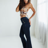 Horse Jacquard Corset Top