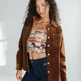 Horse Jacquard Corset Top