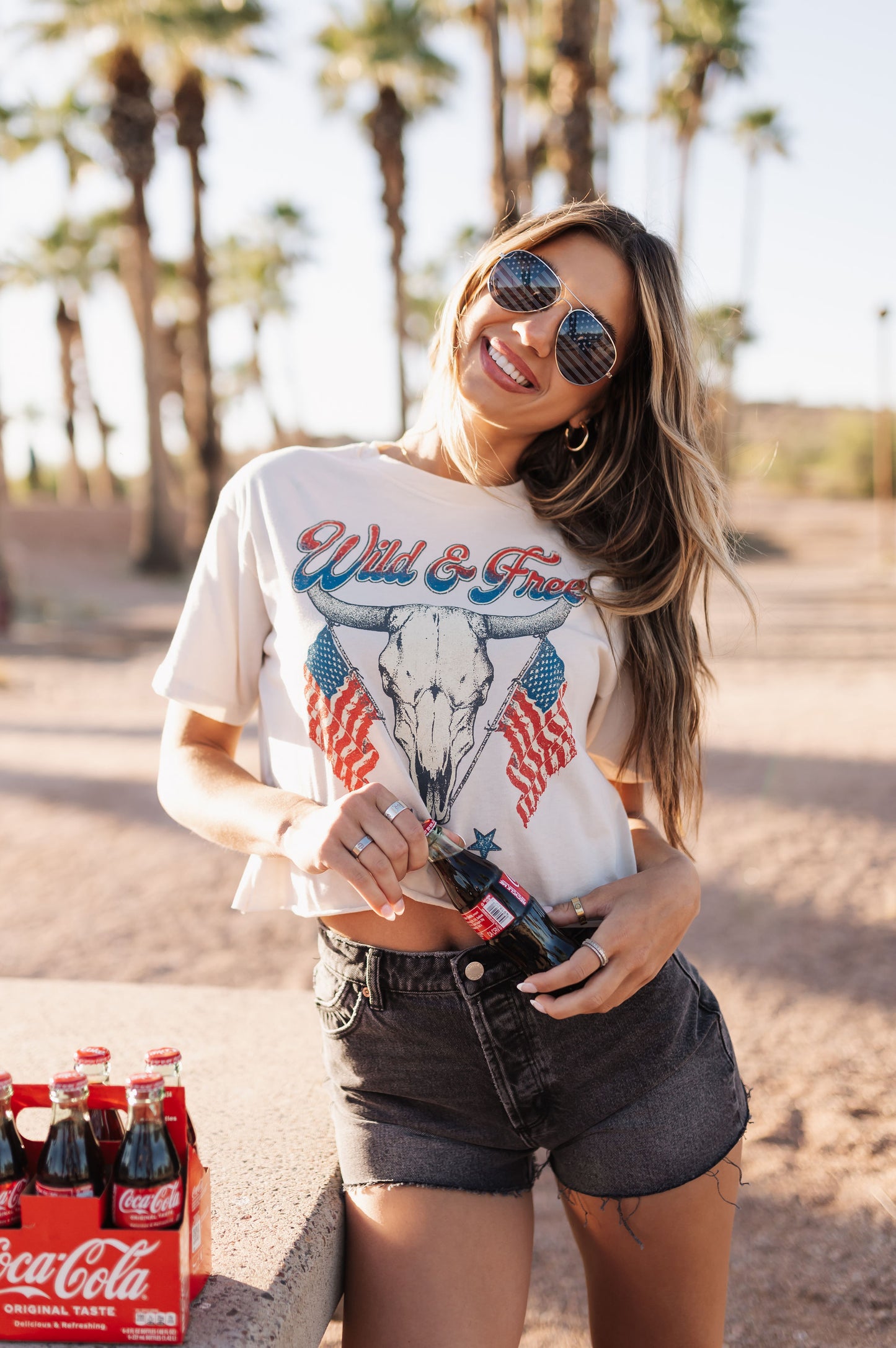 The Wild and Free Americana Cattle Graphic Tee | Zutter