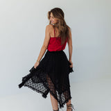 The Midnight Romance Lace Skirt