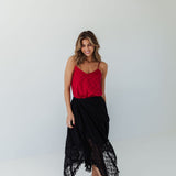 The Midnight Romance Lace Skirt