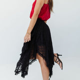 The Midnight Romance Lace Skirt