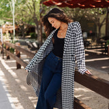 The Shasta Sweater Jacket | Houndstooth Knit | Show Me Your Mumu -FINAL SALE