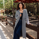 The Shasta Sweater Jacket | Houndstooth Knit | Show Me Your Mumu -FINAL SALE