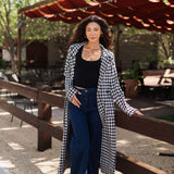The Shasta Sweater Jacket | Houndstooth Knit | Show Me Your Mumu -FINAL SALE