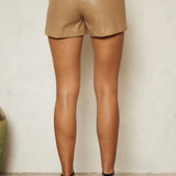 Luxe Essential Faux Leather Shorts