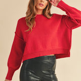 Crimson Crush Pullover Sweater