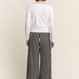 Harbor Stripe Wide Leg Pants