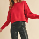 Crimson Crush Pullover Sweater
